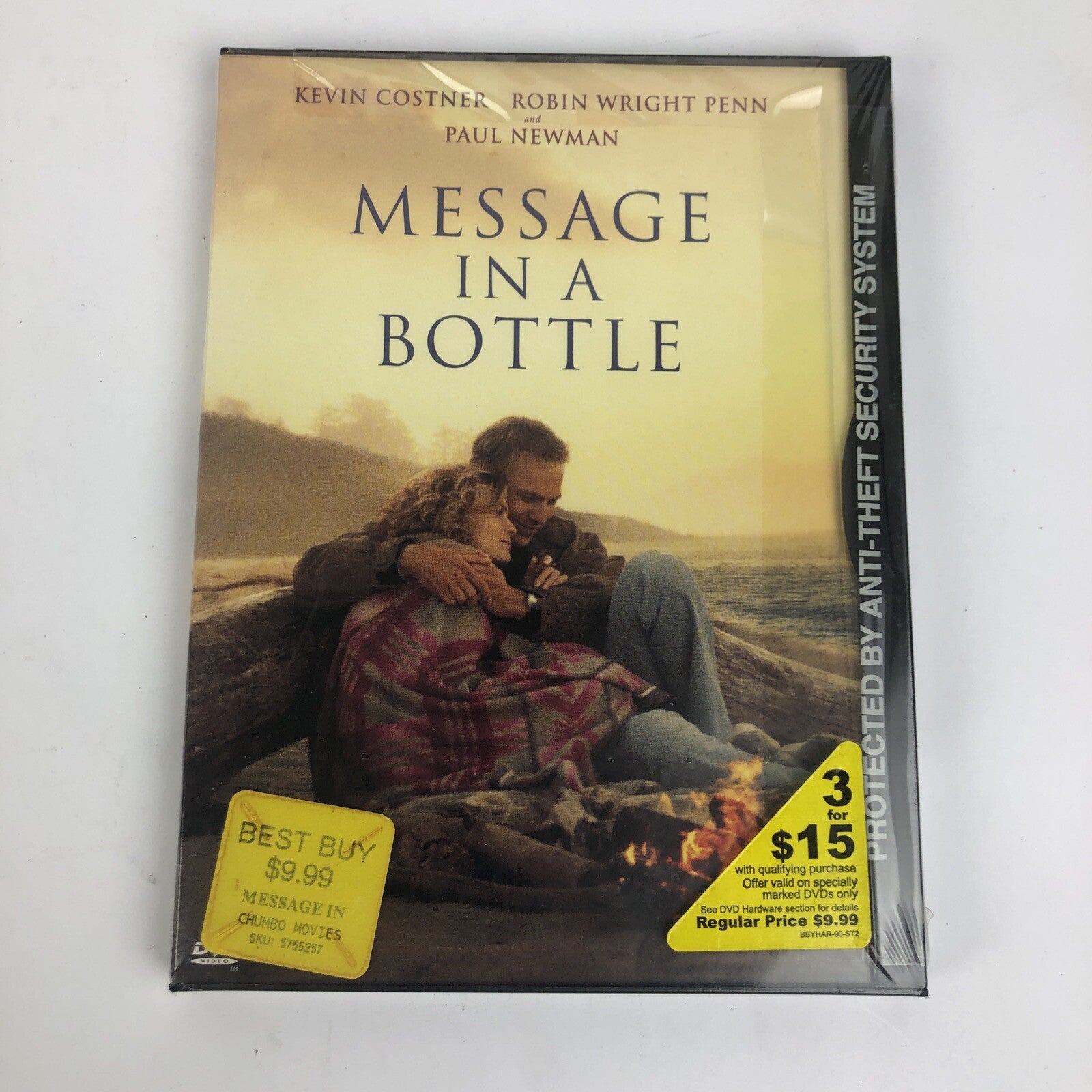 Message in a Bottle (DVD, 1999, Widescreen) Kevin Costner Paul Newman - Sealed