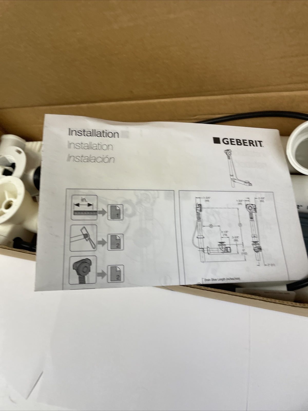 OEM Geberit 151.605.IB.1 Push Control BWO in Polished Nickel - NOS