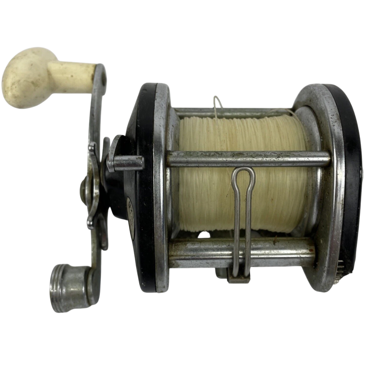 Vintage True Temper Ocean City 923C Fishing Reel Clicker Drag Level wind Working
