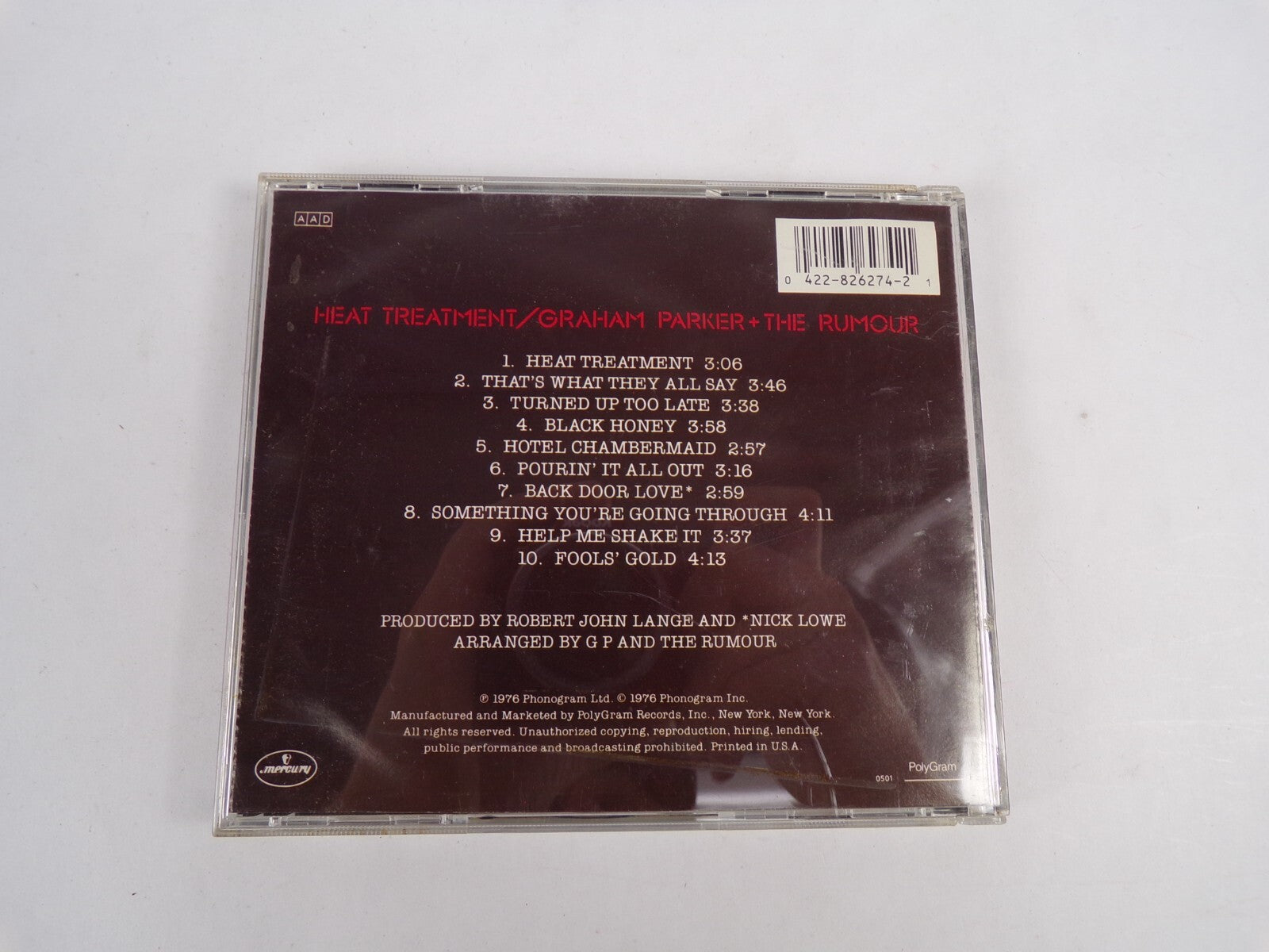 Graham Parker Heat Treatment CD #12