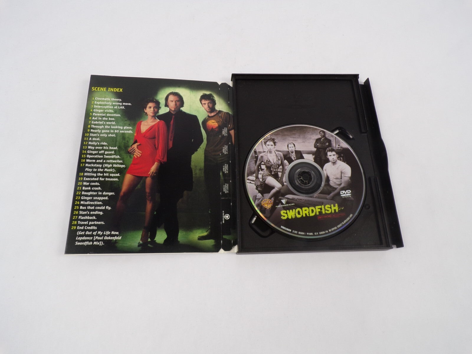 Swordfish Halle Berry John Travolta Hugh Jackman Don Cheadle DVD Movies