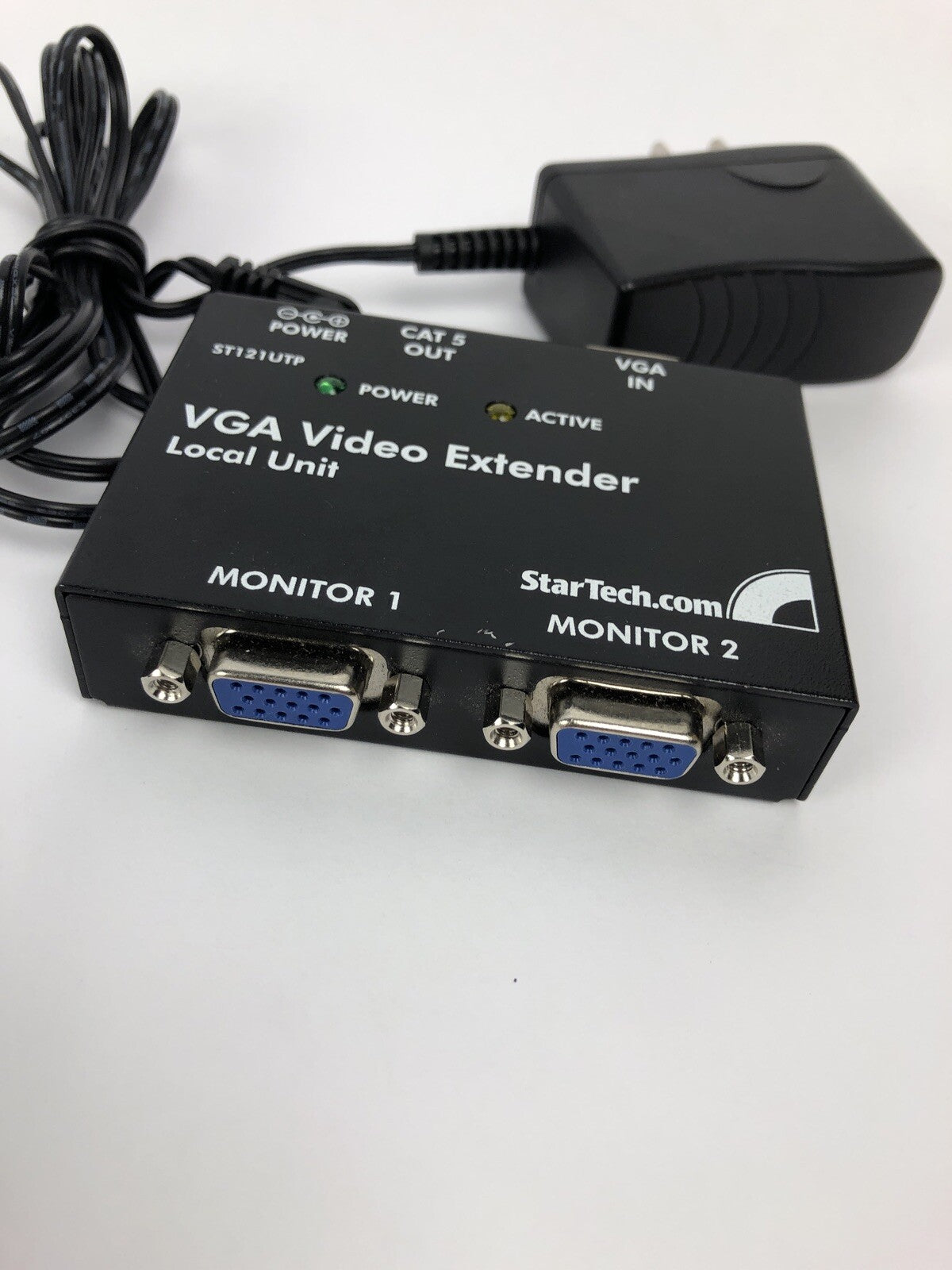 STARTECH 2 PORT VGA VIDEO EXTENDER LOCAL UNIT MODEL C5F600D632 With Power Supply