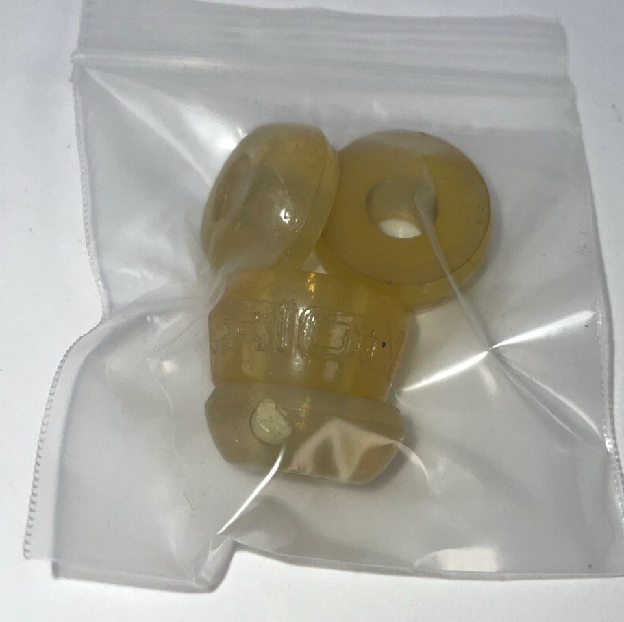 Vintage Skateboard Parts OEM OG Orion Trucks Bushing Medium Clear 90a * USA *