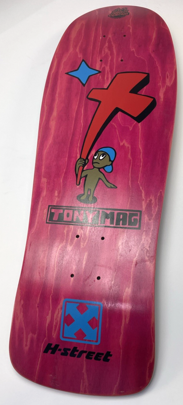 Tony Magnusson H Street Kid And Cross Reissue 1980s Wood Hell Concave Pink Stain