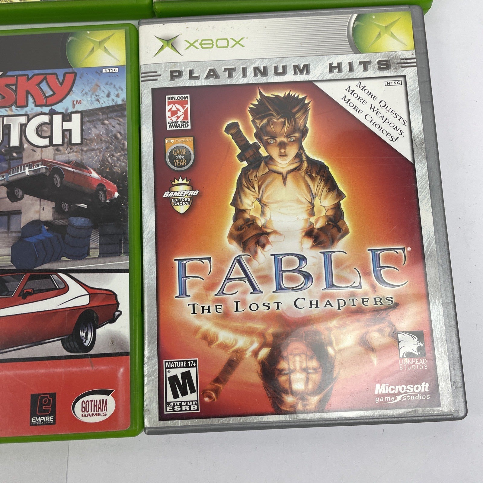 X Box One Games Lot (8) NBA NCAA Football FABLE GTA III Transworld Surf Starsky