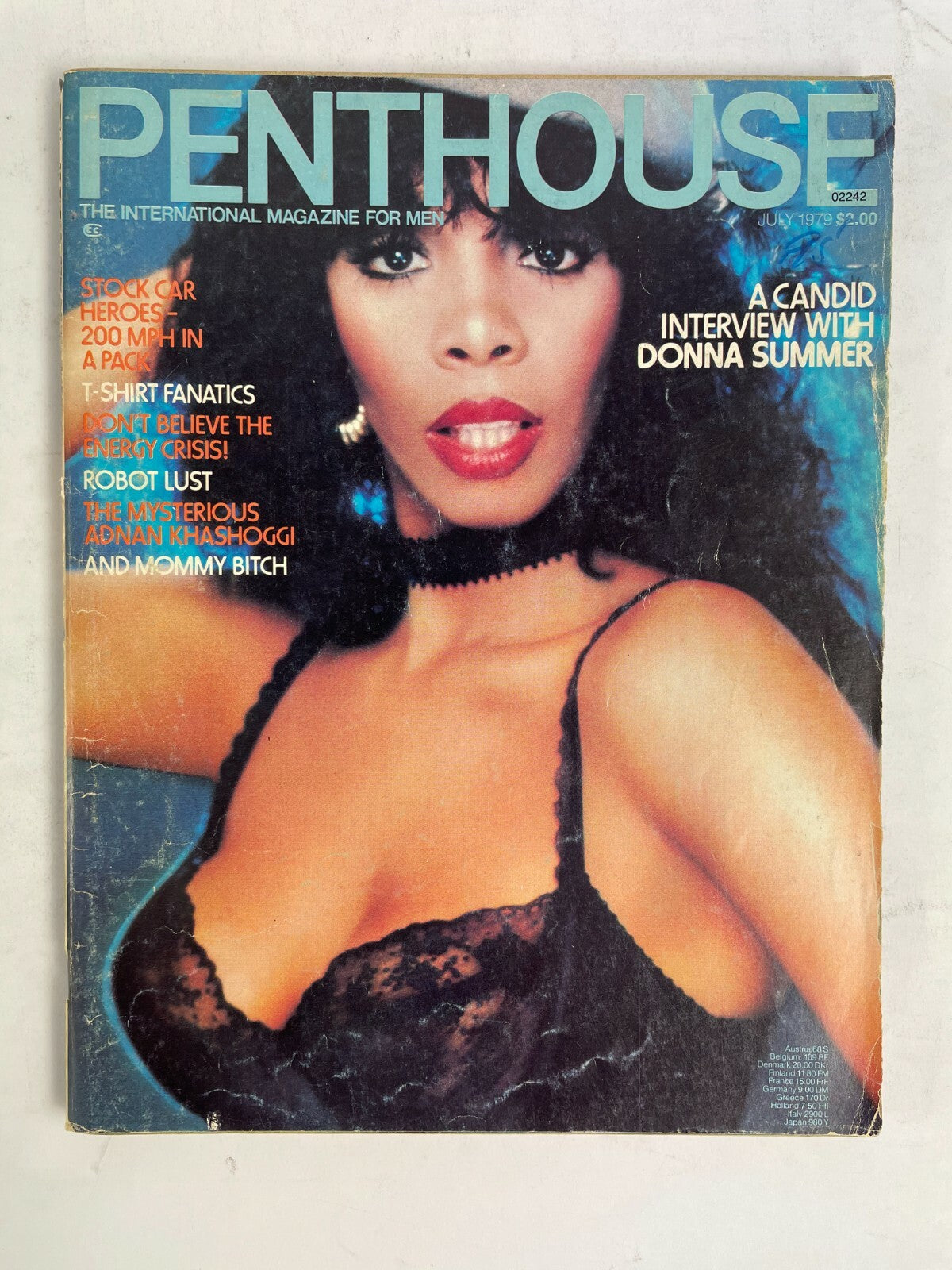 July 1979 Penthouse Magazine Donna Summer T-Shirt Fanatics RobotLust StockCar #U