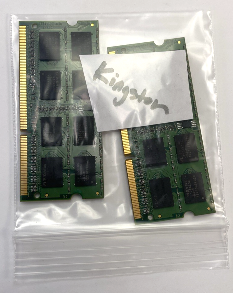 Lot of 2 x Kingston 8GB Kit (2x4GB) KTA-MB1333K2/8G DDR3-1333 Apple RAM