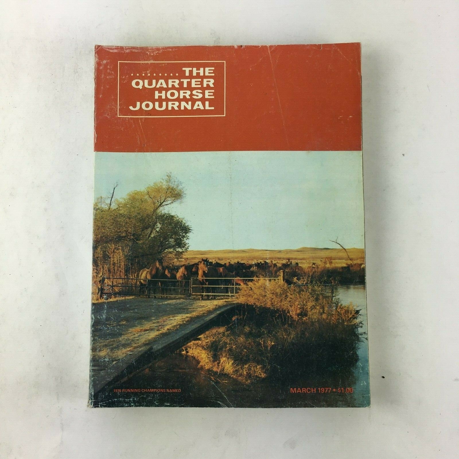March 1977 The Quarter Horse Journal Magazine Running Champions Named ChickaTuff