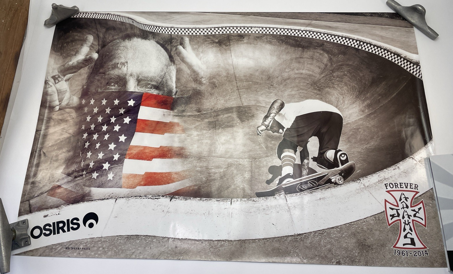JAY ADAMS Forever 100% Skateboarder 1961-2014 RIP Poster 24" x 36" Osiris Shoes