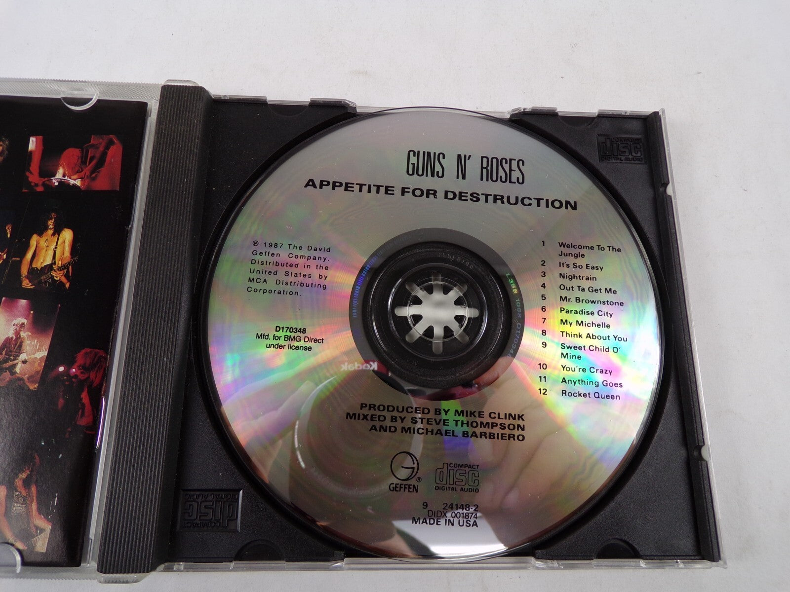 Guns-N-Roses Appetite For Destruction Nightrain My Michelle It's So Easy CD#57