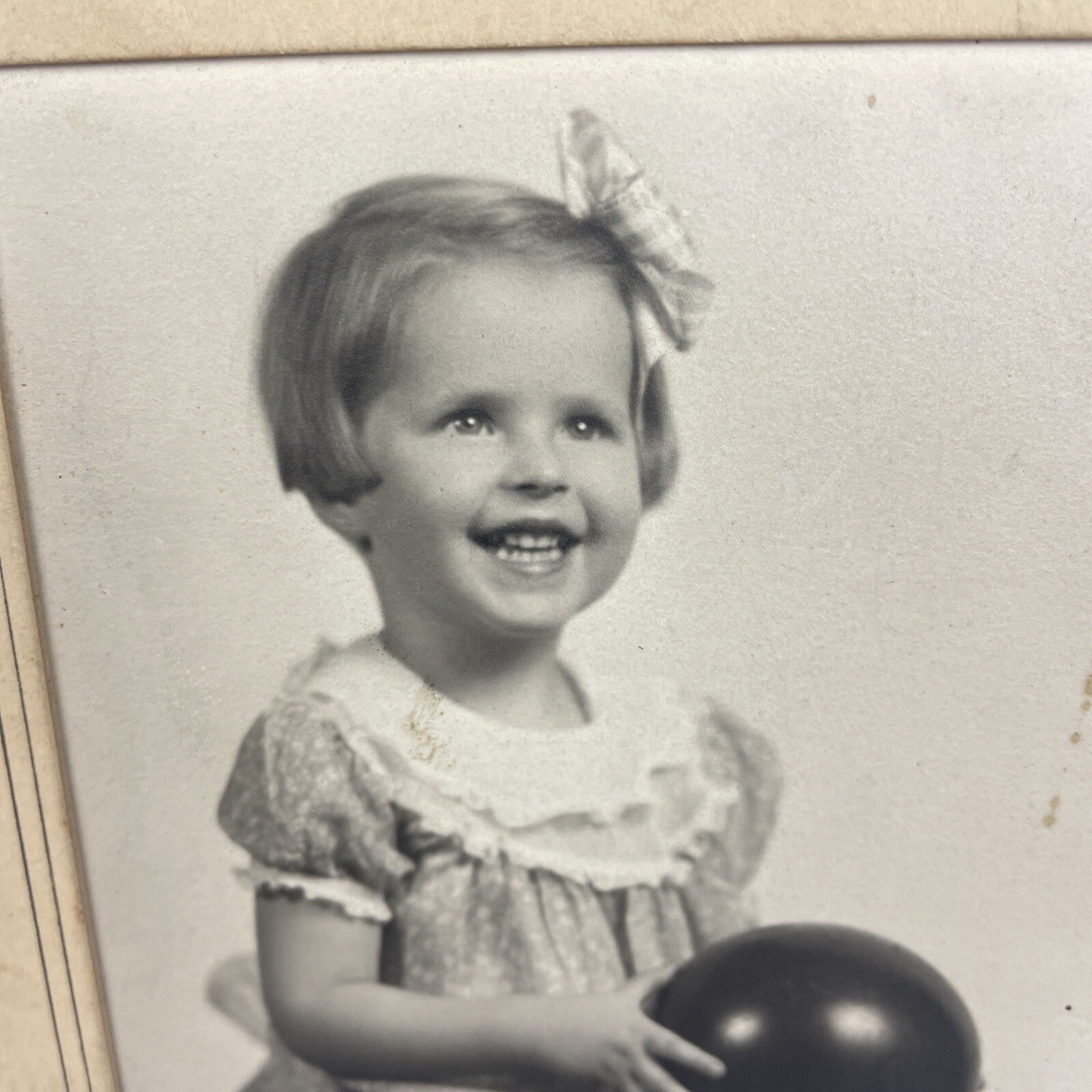 Mid Century Photograph By Austin Studios California Portrait Foldable Lil' Girl