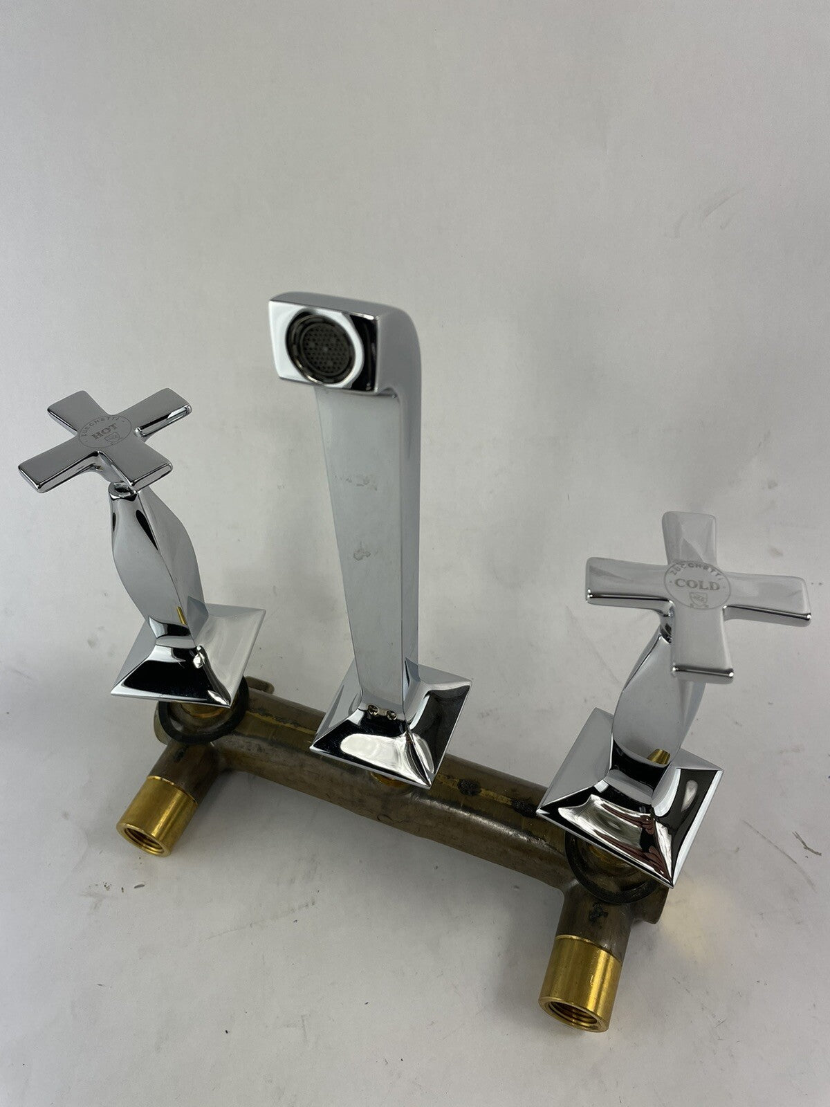 Zucchetti Bellagio ZB1699 wall mounted 3 hole basin mixer with rough in valve