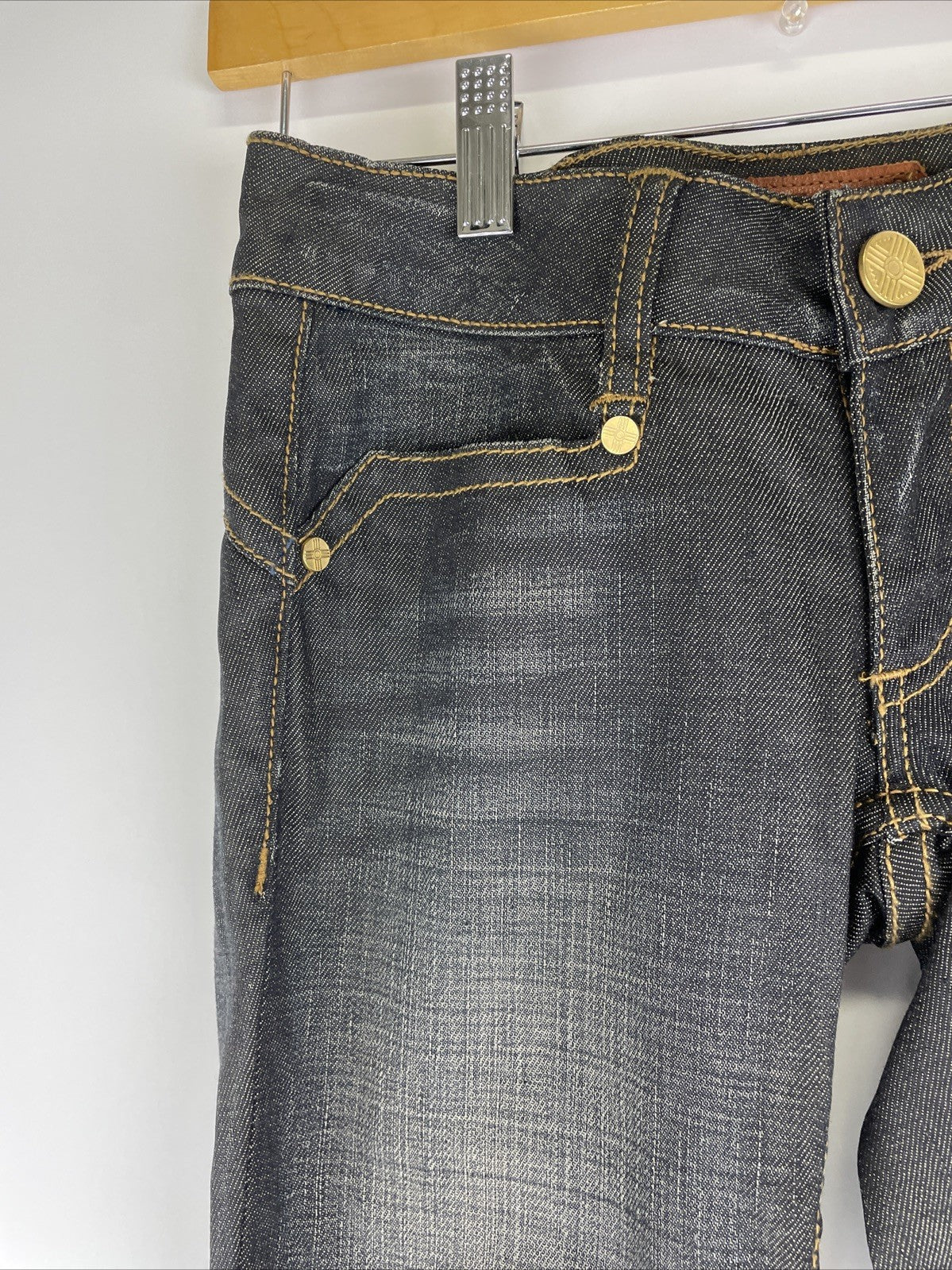 Desert Blue Premium Denim Legging Jeans Dark Rinse Women’s Low Rise - NWOT