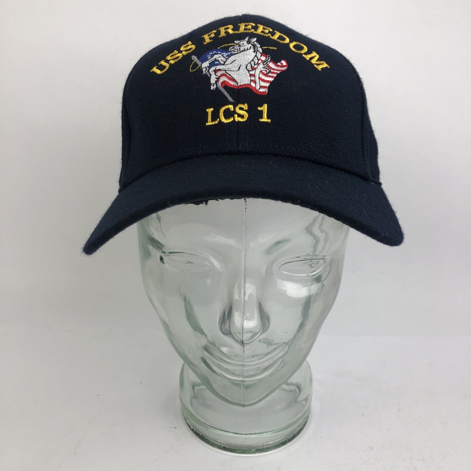 USS FREEDOM LCS 1 " The Corps " USA Made Navy Blue Baseball Cap Adjustable LOOK