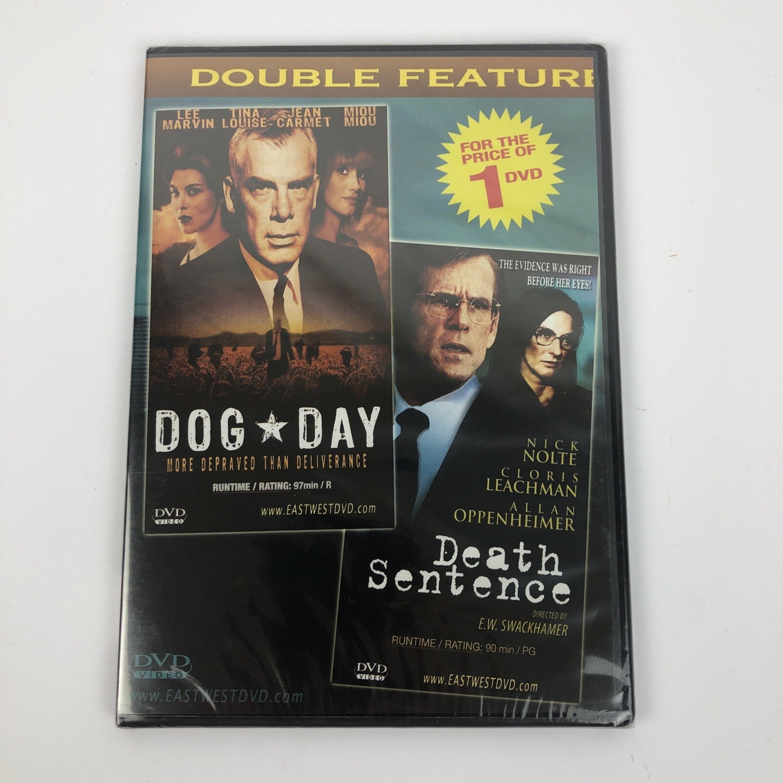 DOG DAY / DEATH SENTENCE NOLTE, MARVIN, MIOU, LEACHMAN  DOUBLE FEATURE DVD NEW
