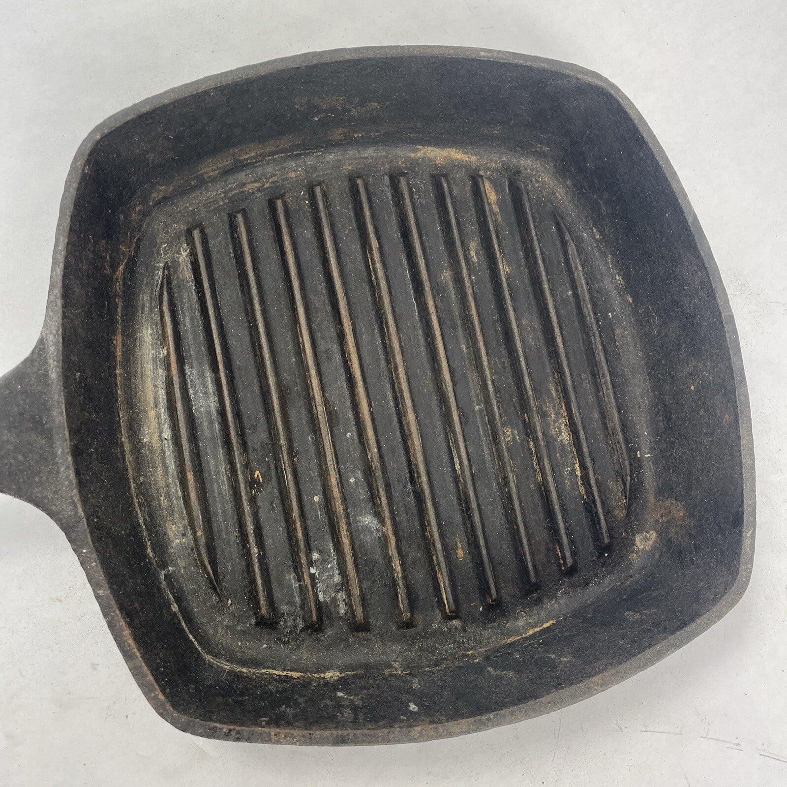 Emeril Lagasse Cast Iron 10" Square Skillet Grill Pan with Ribs - LOOK