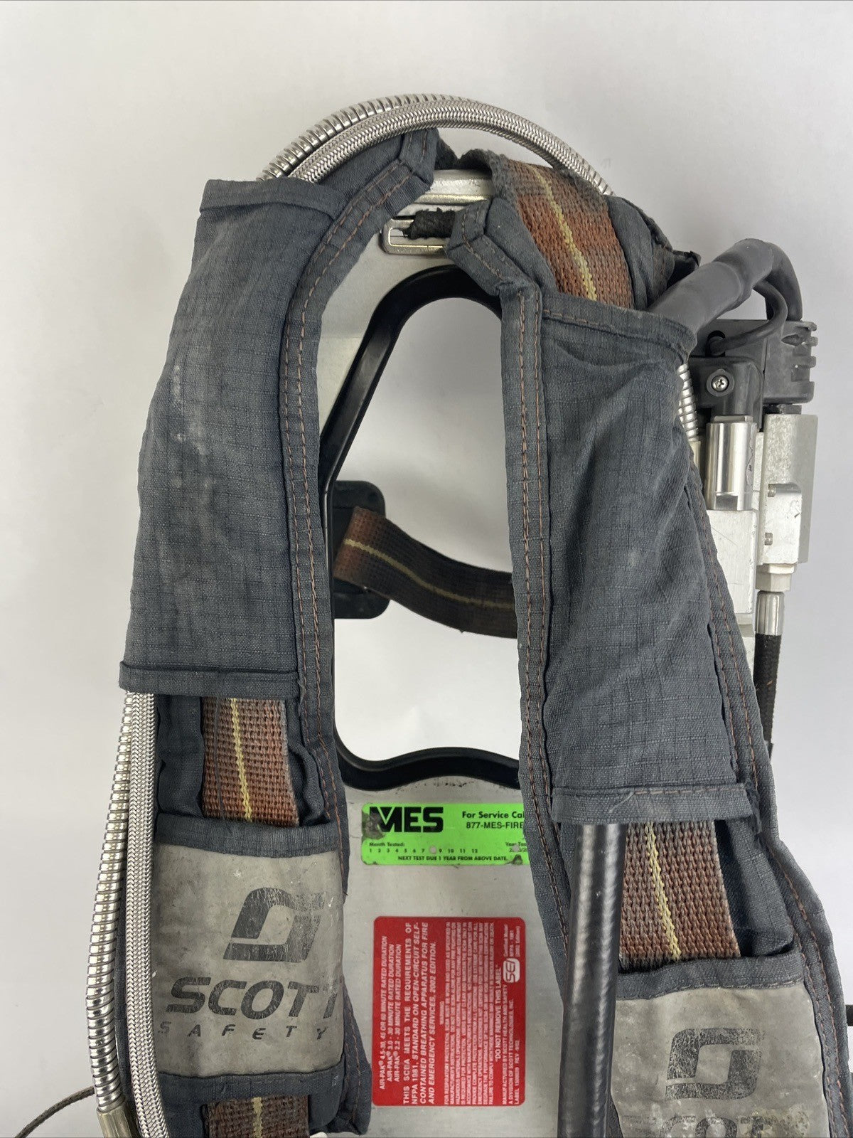 SCOTT SAFETY 4.5 4500 SCBA Air Pack Harness EZ-Flow Air Pak Plus with Sensor  j
