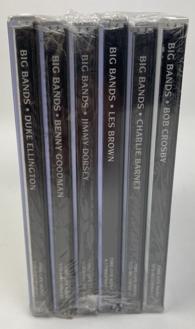Lot of 6 x Time-Life Big Bands Sealed Hype Stickers Crosby Brown Dorsey CD #72