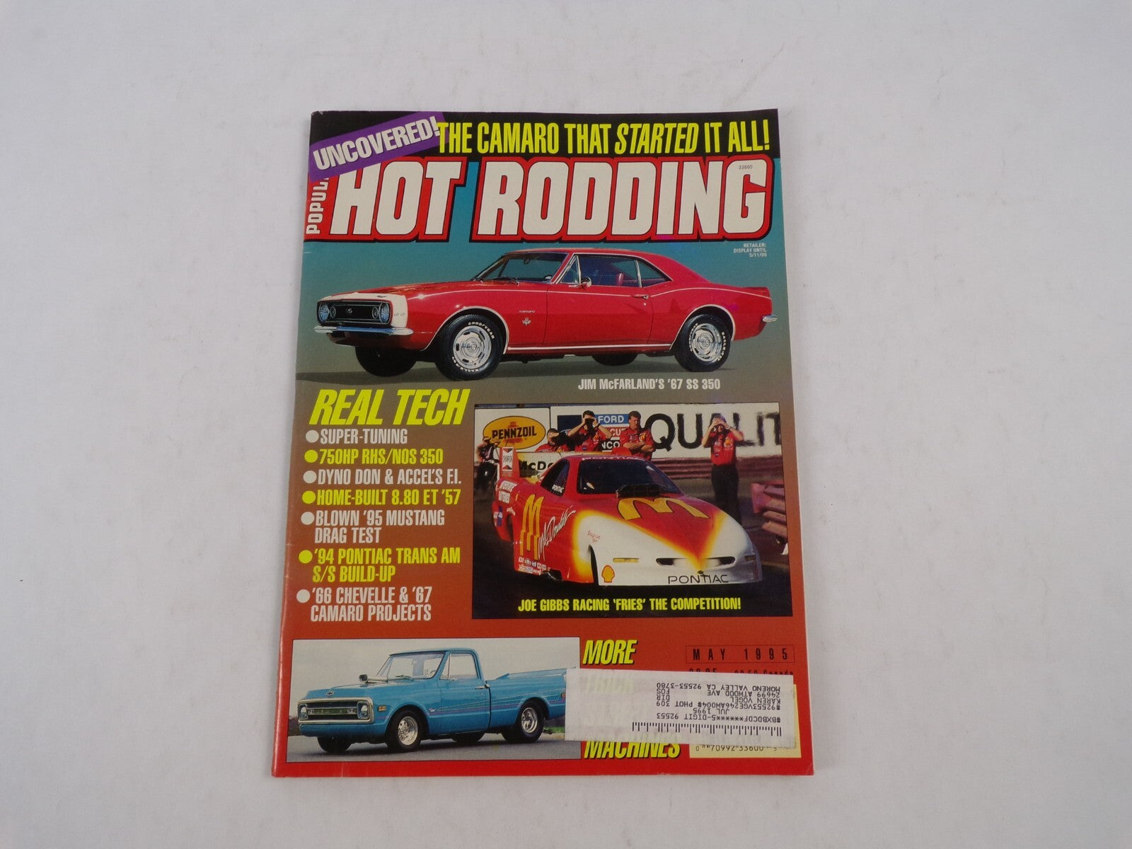 July 1995 Hot Rodding Magazine The Camaro That Started It All! Oncovered! Real