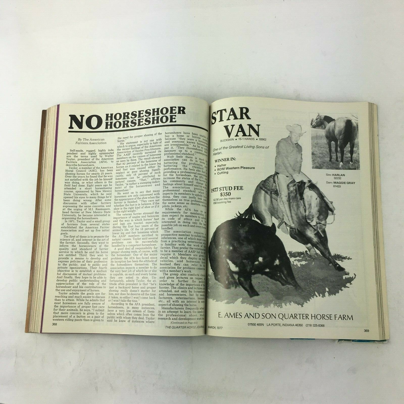 March 1977 The Quarter Horse Journal Magazine Running Champions Named ChickaTuff
