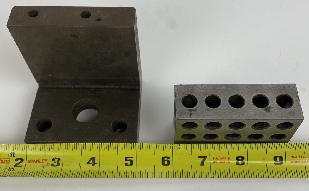 Vintage Machinist 1-2-3 Block + 90 Degree Angle Block - LOOK