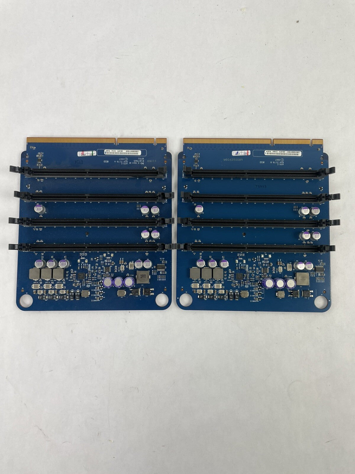 2 Genuine Apple Memory Riser Cards for A1186 Mac Pro 3,1 2008 820-2178-A