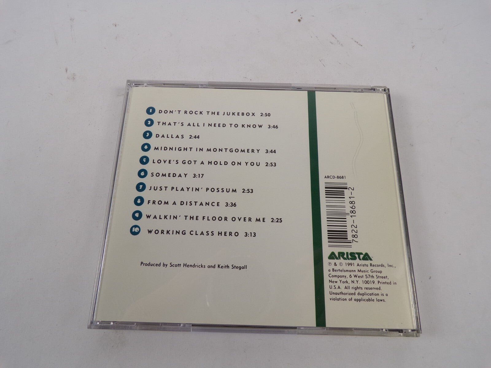 Alan Jackson Don't Rock The Juke Box Digital Stereo From A Distance SomedayCD#16