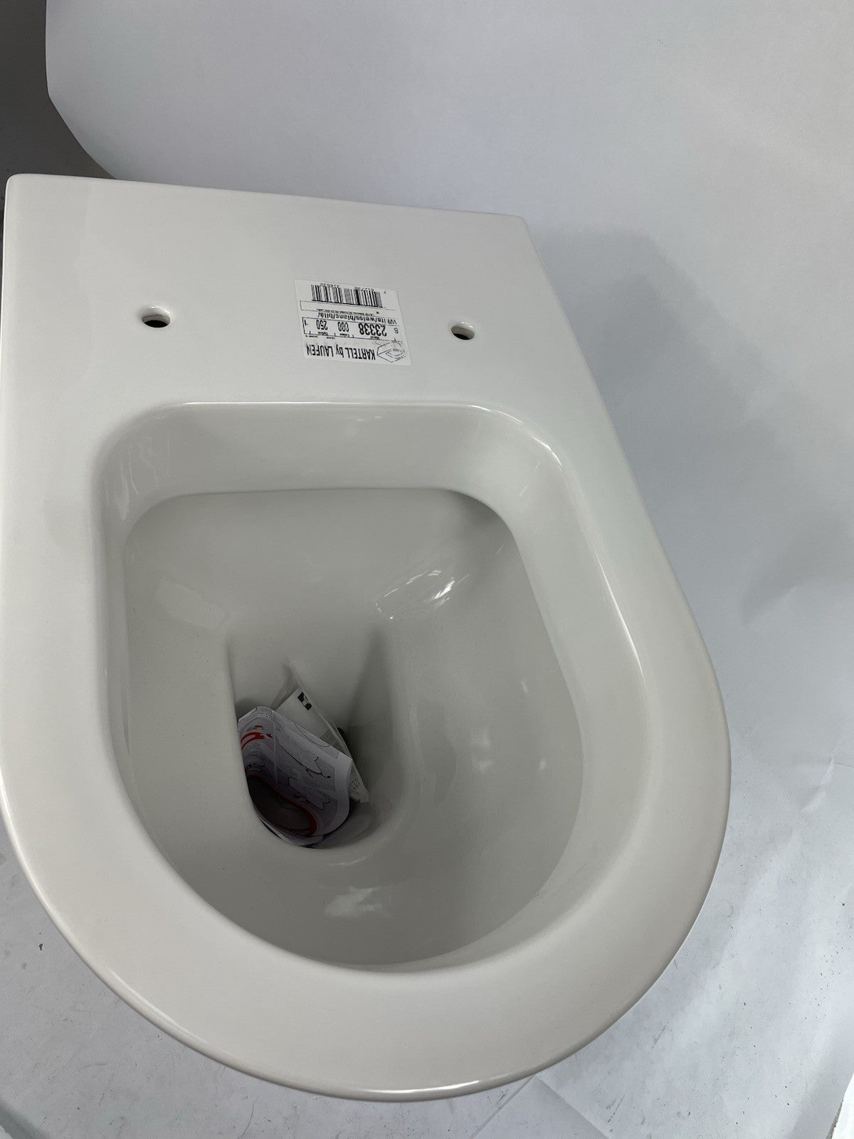Laufen  Kartell Toilet 21 1/2" Dual Flush Wall Hung Rimless Water Closet Bowl