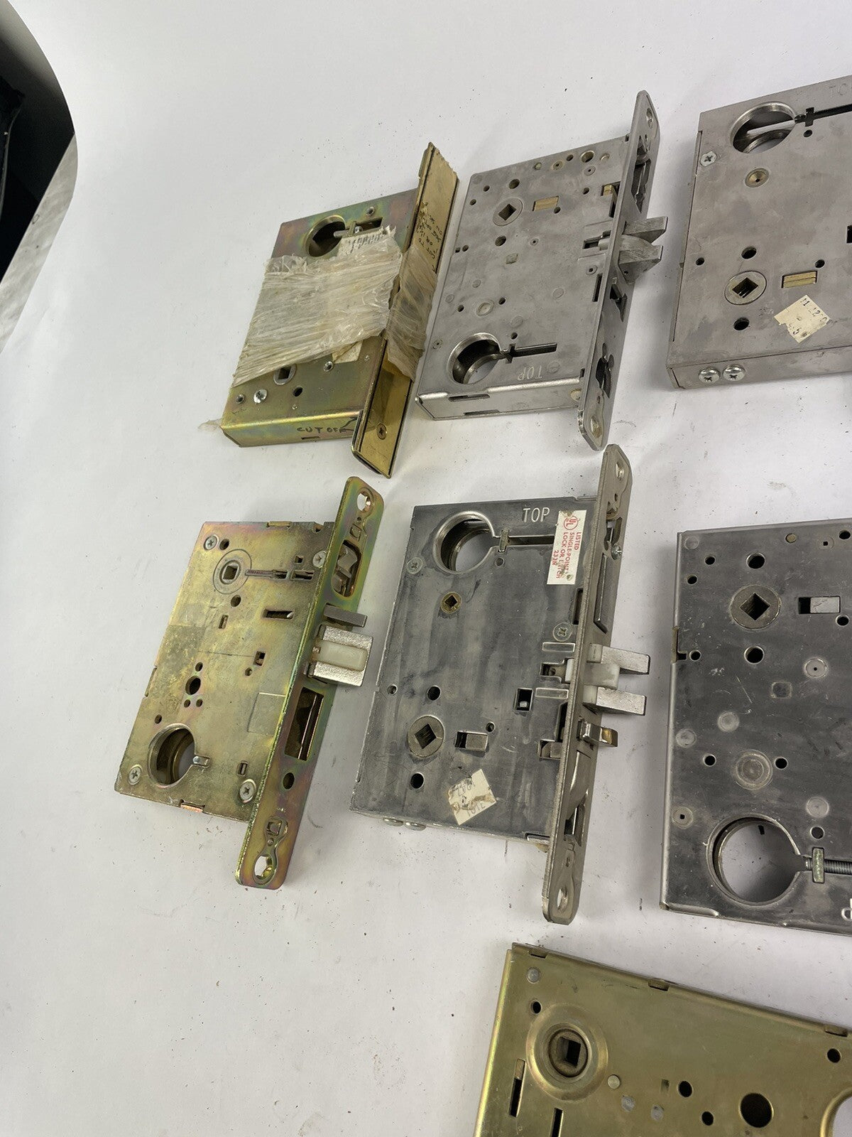 LOT of 13: Assorted Mortise passage lock body. Body only