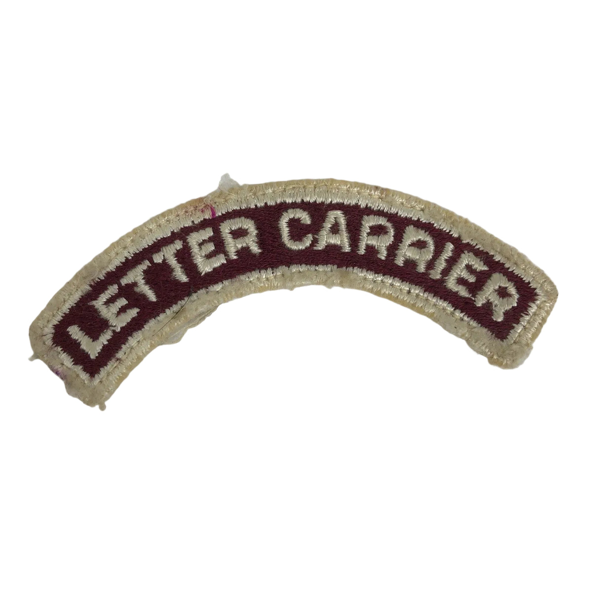 Rare Vintage Sew On Embroidered Patch Letter Carrier Arm Sleeve Badge 3"