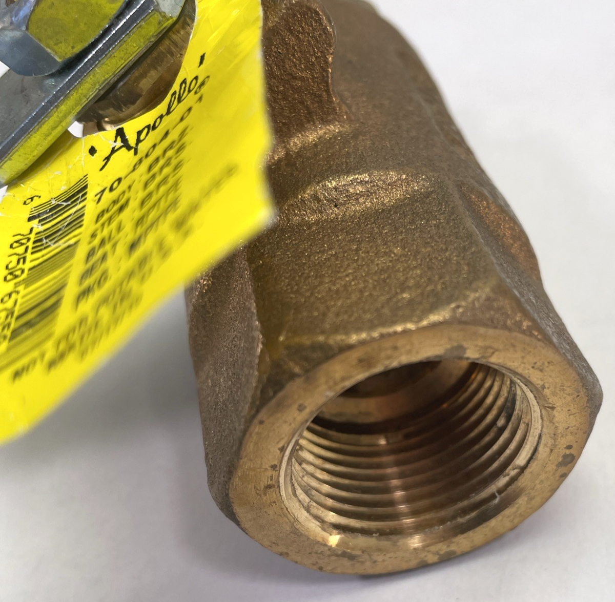 Apollo Conbraco Inline 1-Way Flow Bronze Ball Valve 3/4" MNPT x FNPT