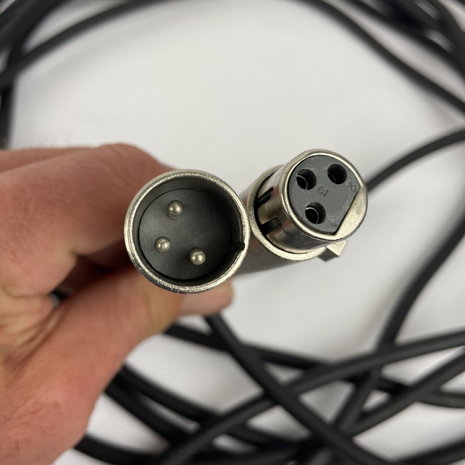 3-Pin Mini XLR Female to 3-Pin XLR Male Lavalier Microphone Cable Mic Cord 18'
