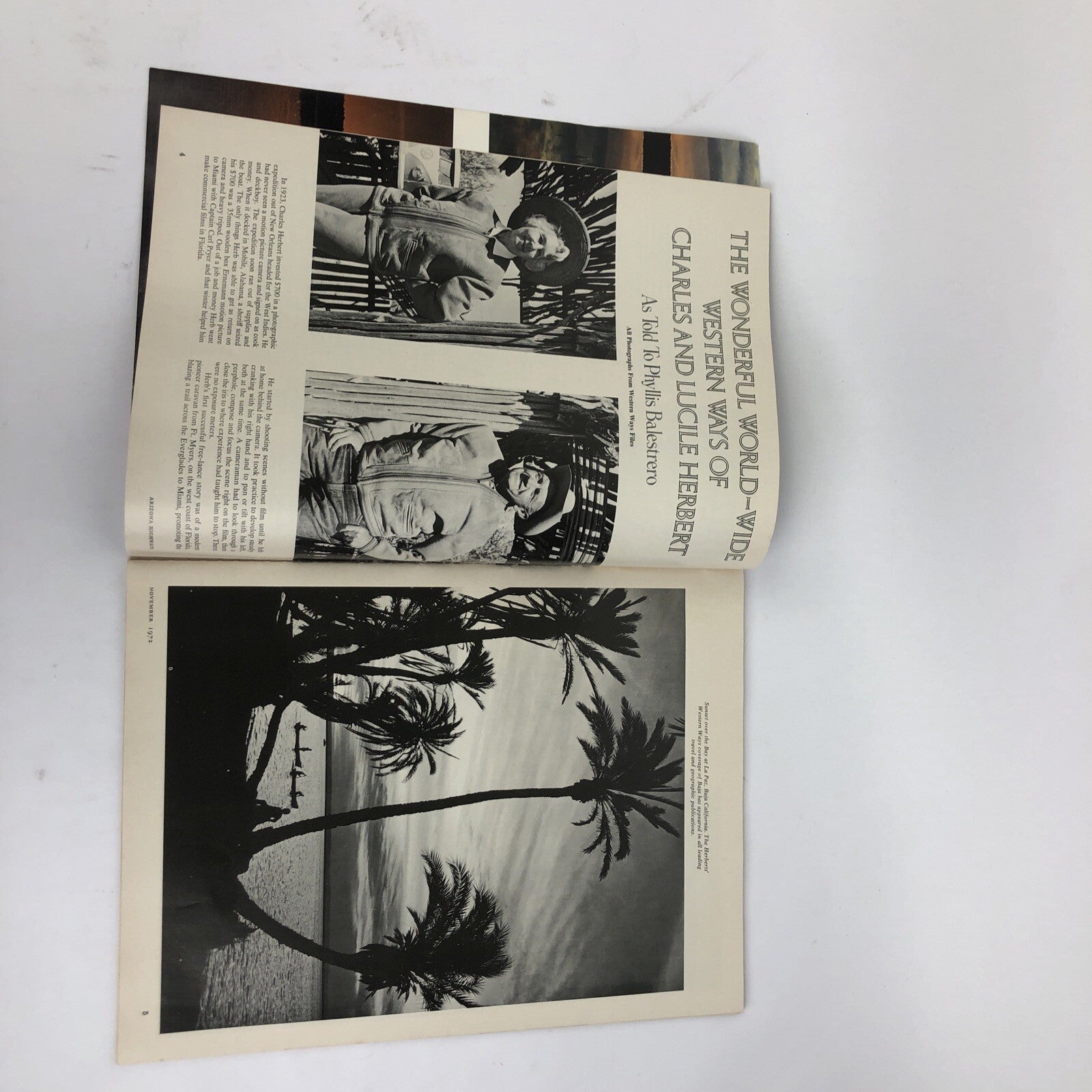 RARE 1972 NOVEMBER ARIZONA HIGHWAYS THORNE MINATURE ROOMS SYCAMORE WESTERN WAYS
