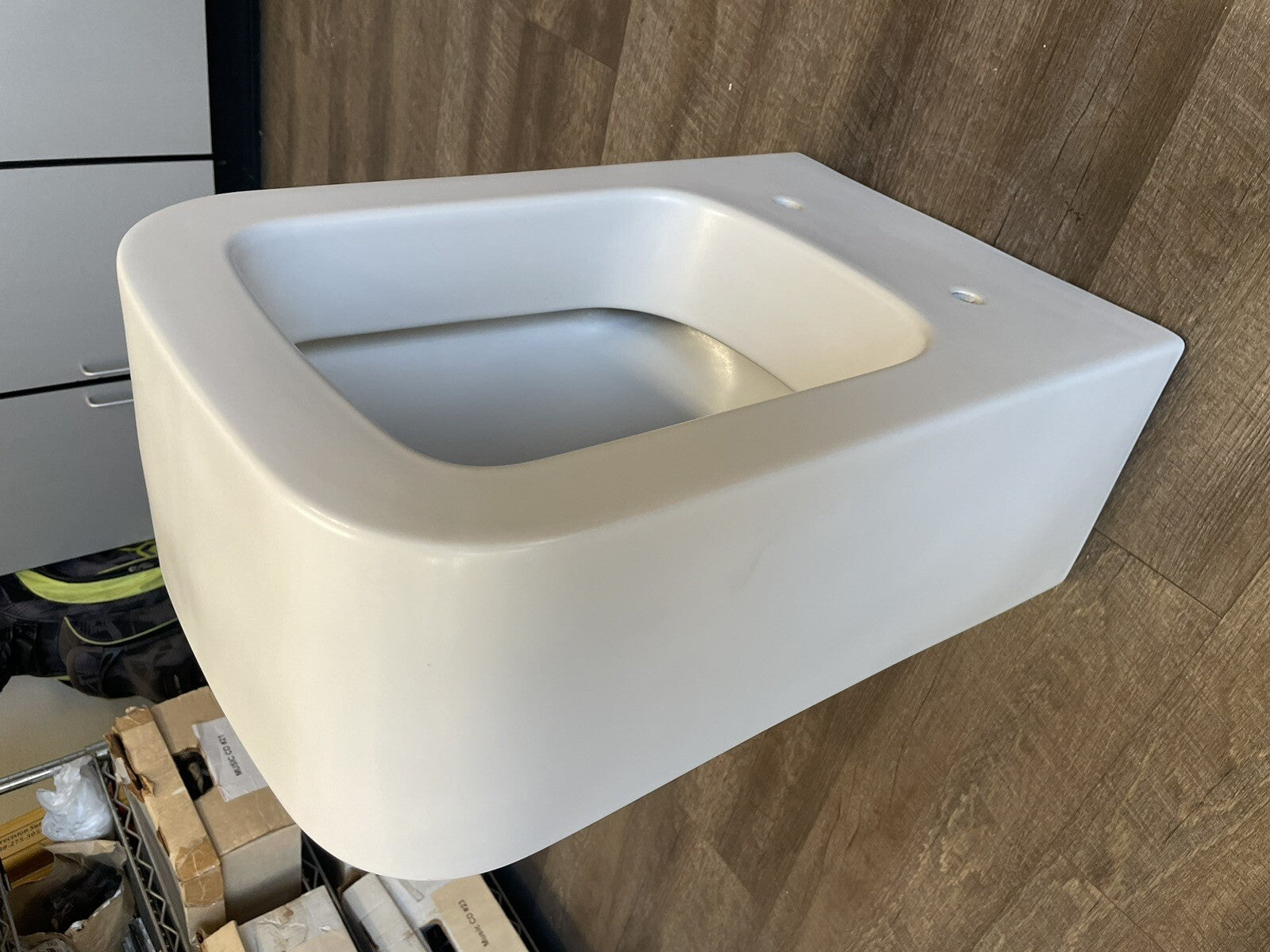 Scarabeo 8301 Bathroom Modern Wall Mount Toilet Ceramic Squared