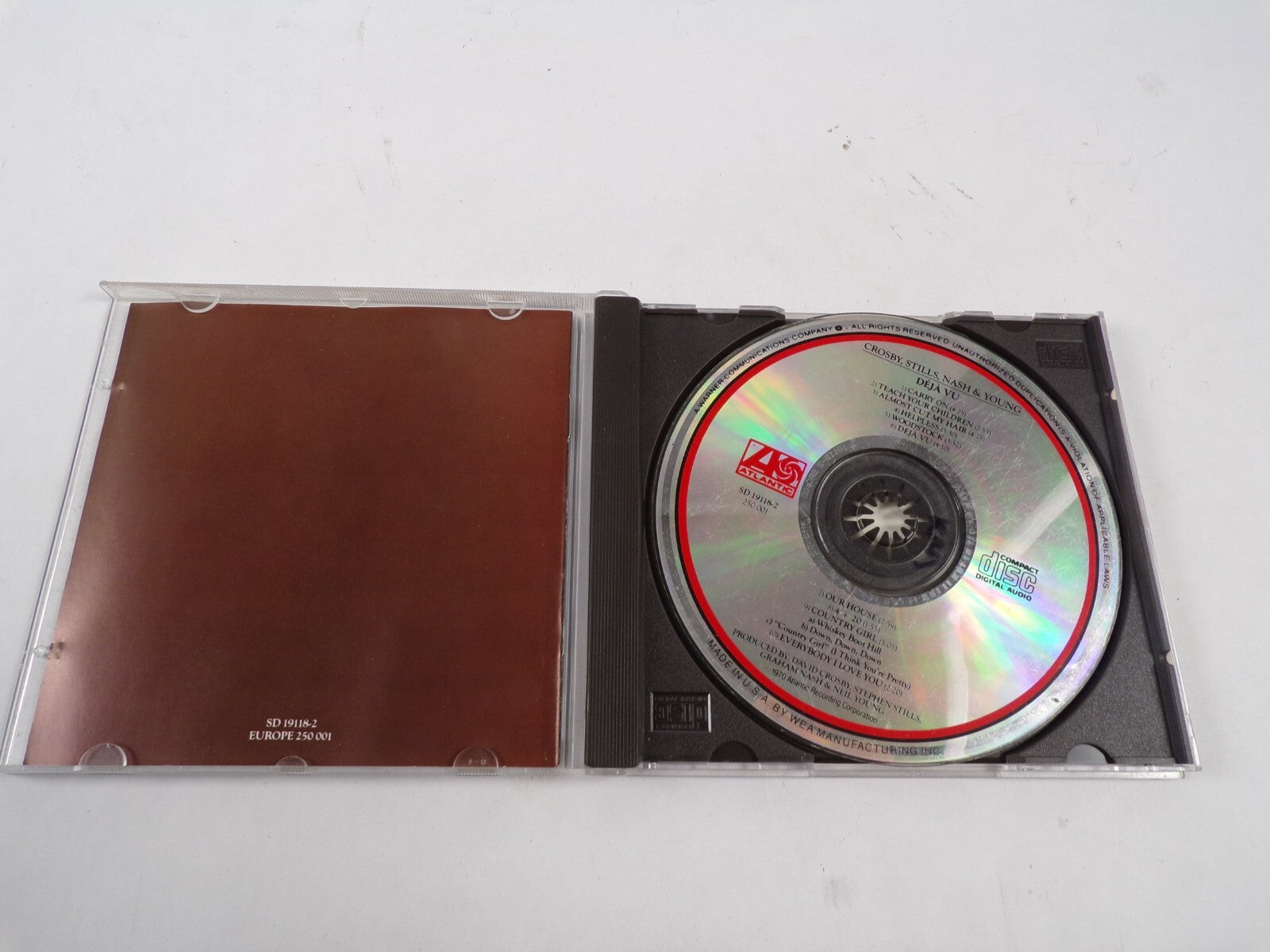 Crosby Stills Nash and Young Deja Carry On Teach Your Children Helpless CD#48
