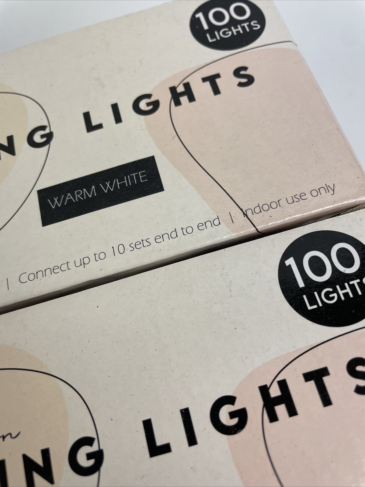 2 x 100 LED 32ft String Warm White Fairy Lights Clear Wire Party Wedding Room