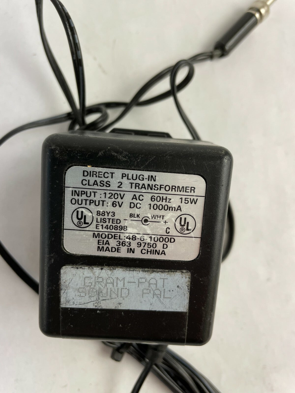 Genuine Ac Adapter 48-6-1000D Output 6 V 1000mA Power Supply Adapter A79