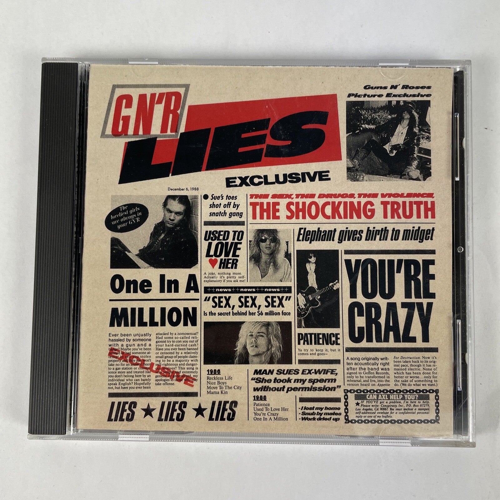 Guns N' Roses - G N'R Lies CD (Geffen Records)   #28