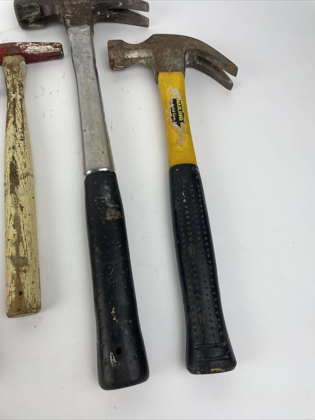 Lot (6) Pc. Hammers Fiberglass Handle Curved Claw Hammer Lot Assorted BallPeen