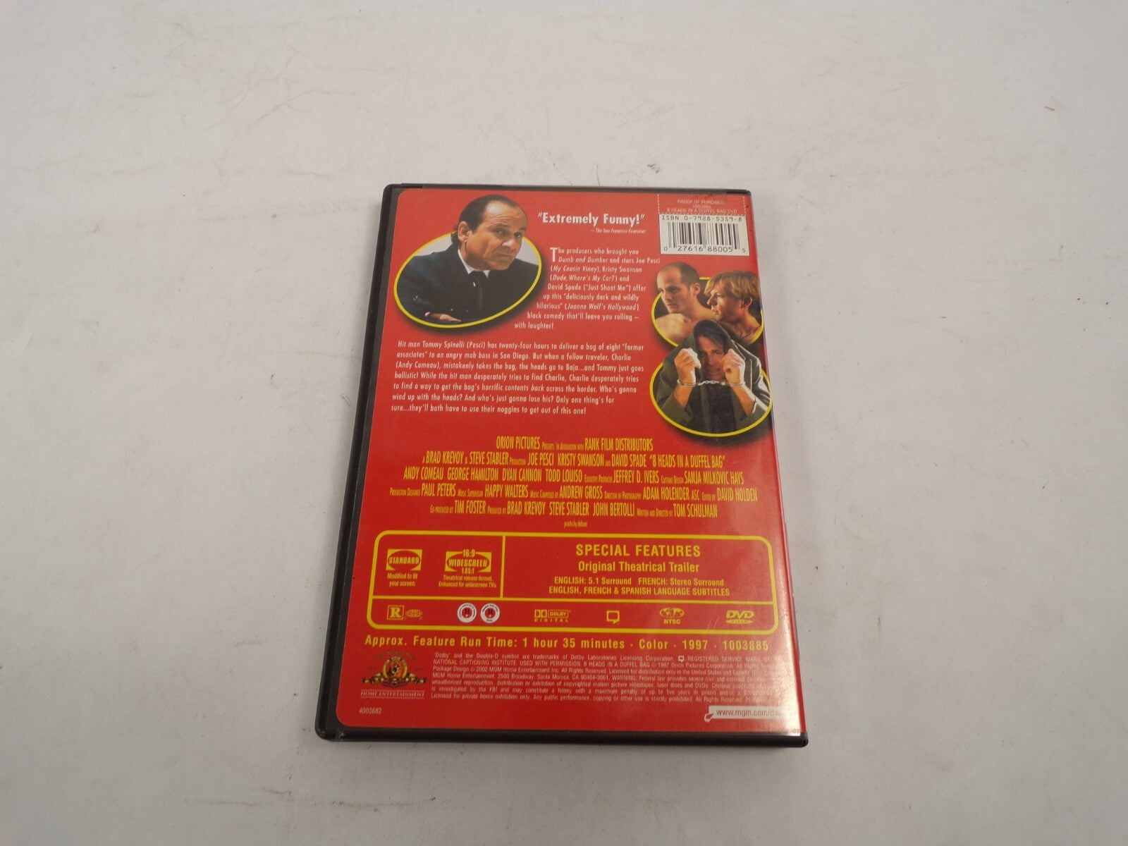 Joe Pesci 8 Heads in a Duffel Bag Get Ready For Cut Threat Comedy DVD Movies