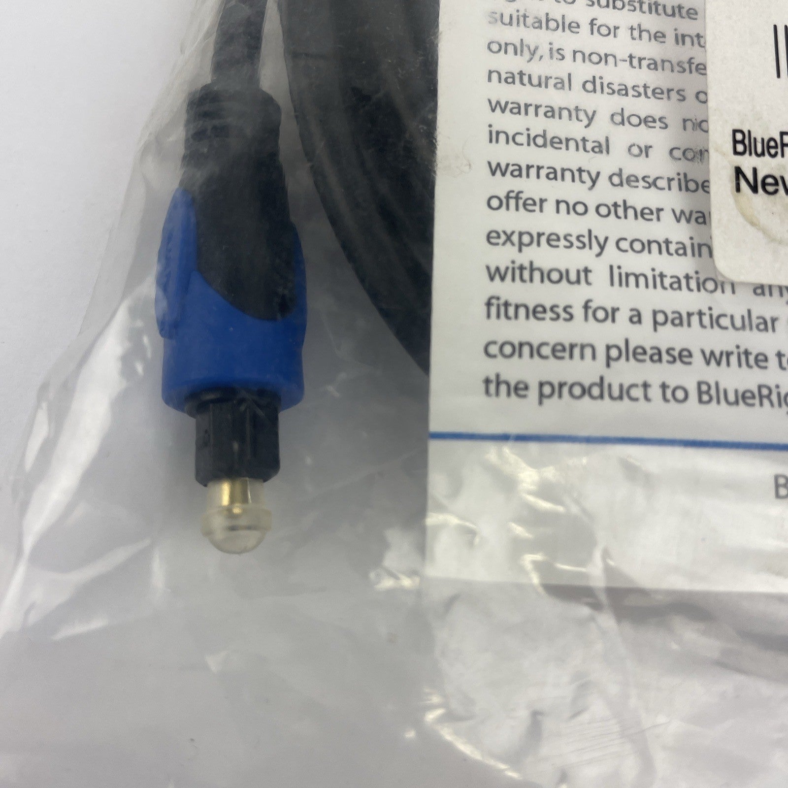 BlueRigger Digital Optical Audio Toslink Cable 15' Fiber Optic Cable CL3 Rated