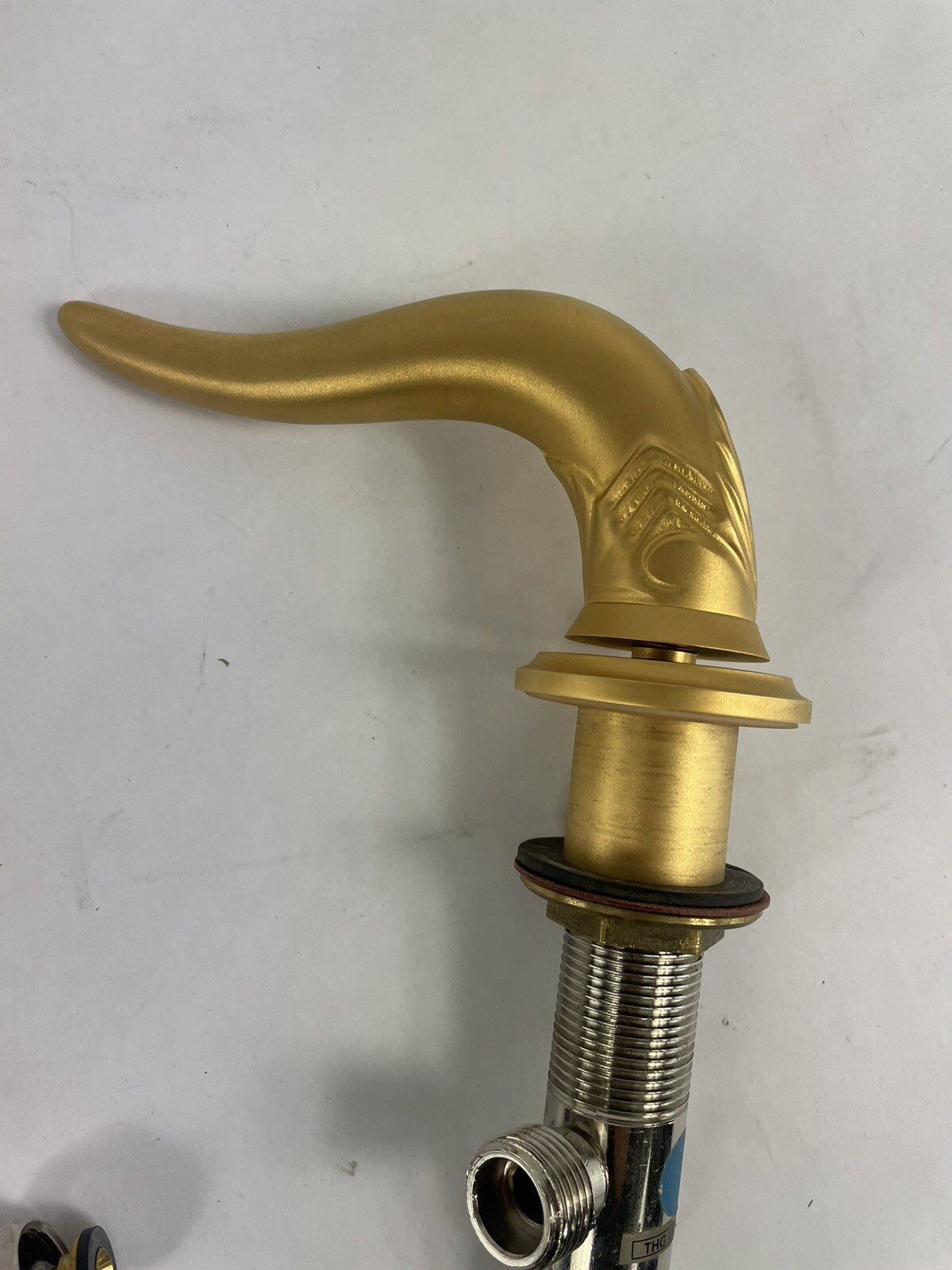 THG Paris GOLD Prestige bathroom fittings handle faucet Italian horns MSRP $3500