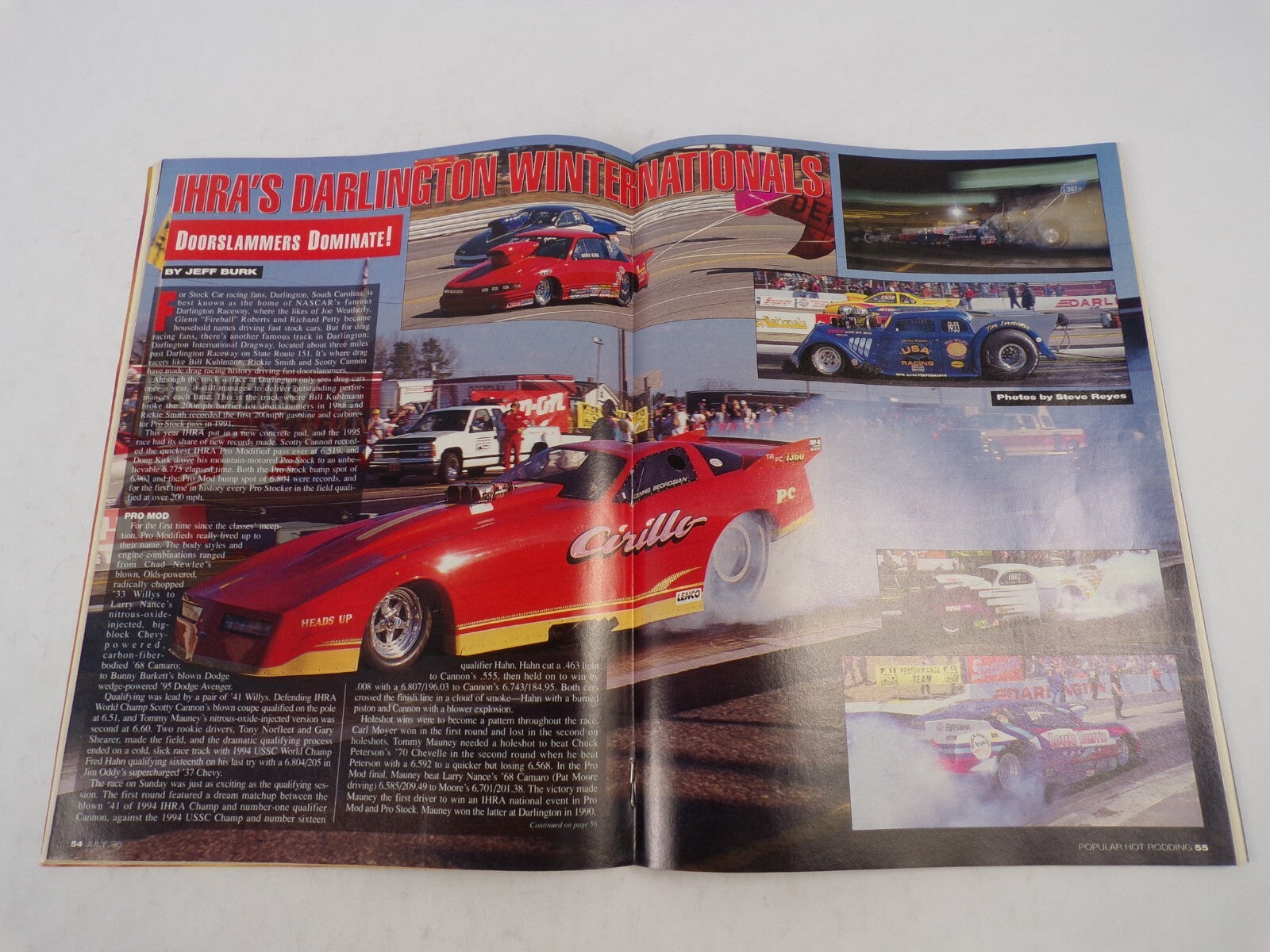 July 1995 Hot Rodding Magazine Drag Test Shootoit: Project X '57 -- 30 Years In