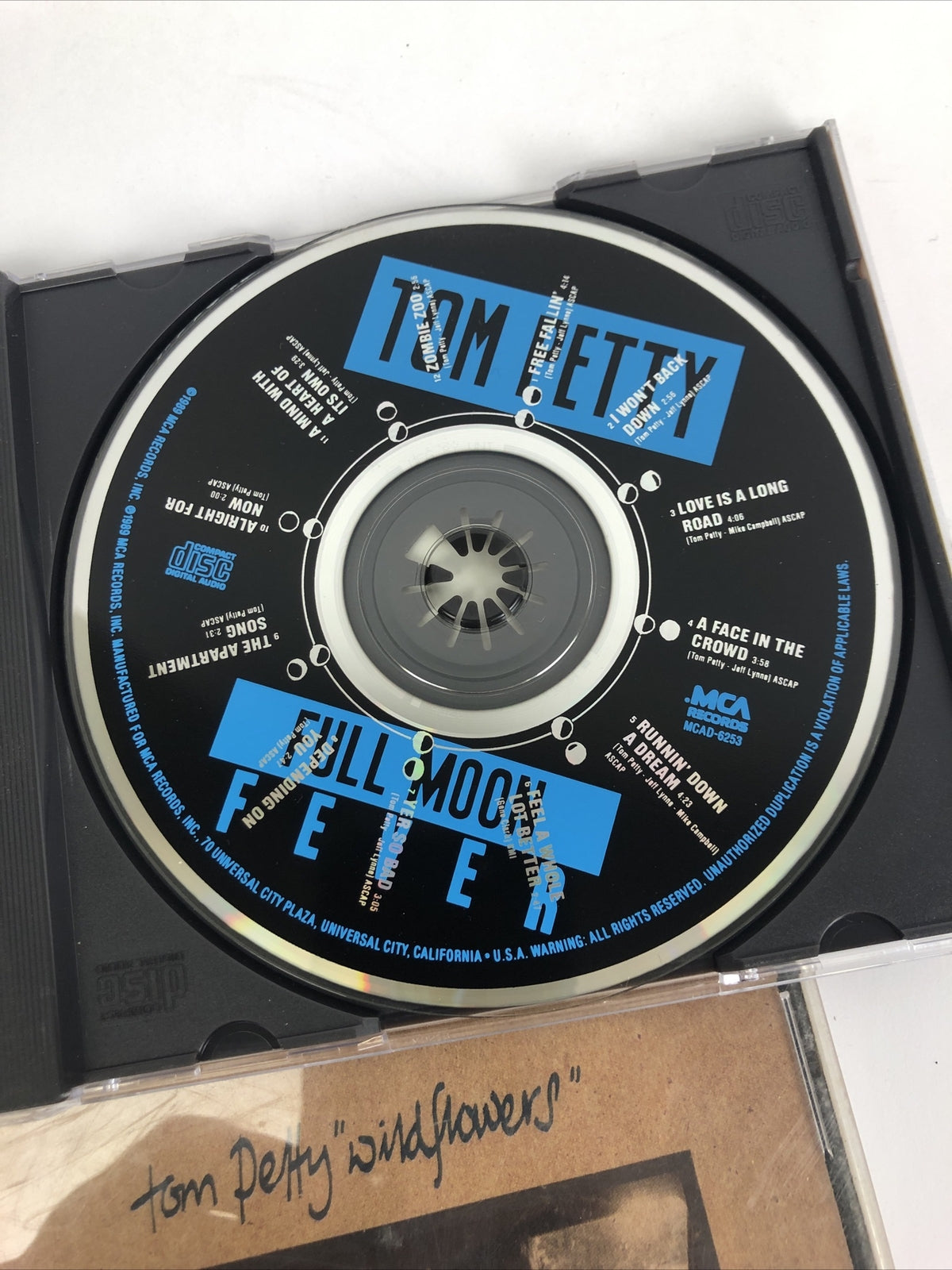 Lot of 2 x Digital Audio CD TOM PETTY Wildflowers, 94' + Full Moon Fever, 89' #1