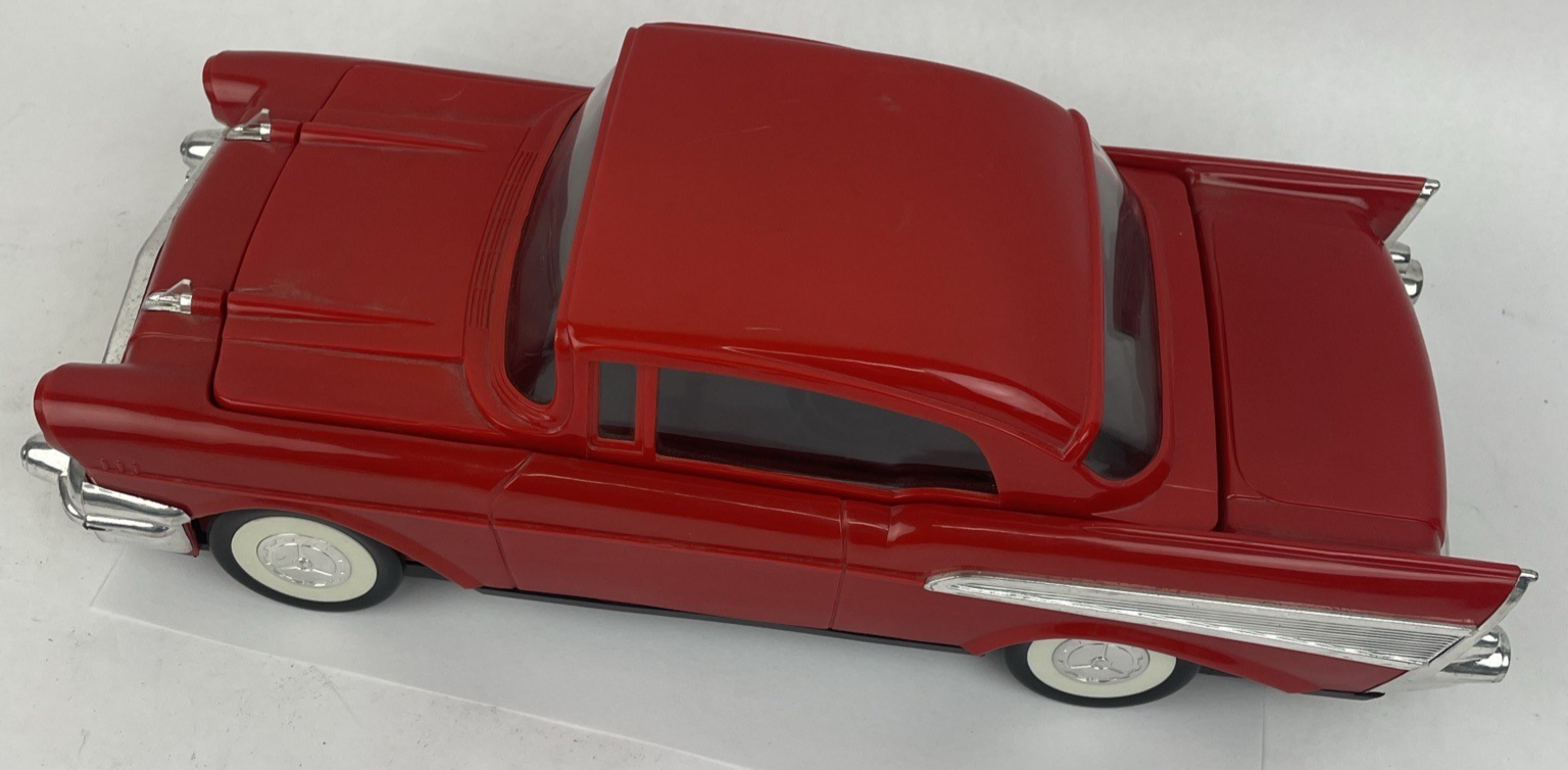 Vintage SOLIDEX V1957A 57 Chevy Car Red VHS Video Cassette Rewinder VGC