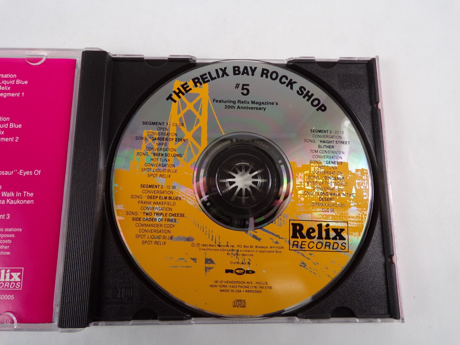 Bay Rock Shop # 5 Relix Magazine's 20th Anniversary Show CD#55