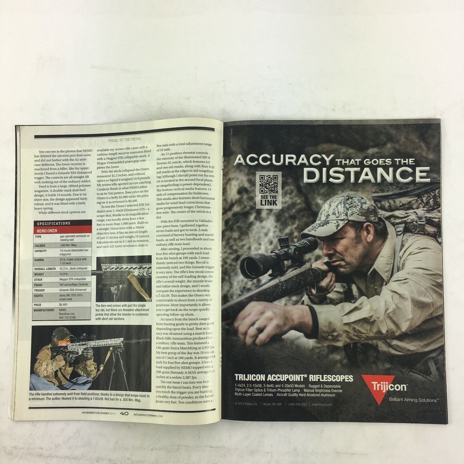 November 2013 Rifle Shooter Magazine An Omen Nemo's .300 WIN The .17 WSM