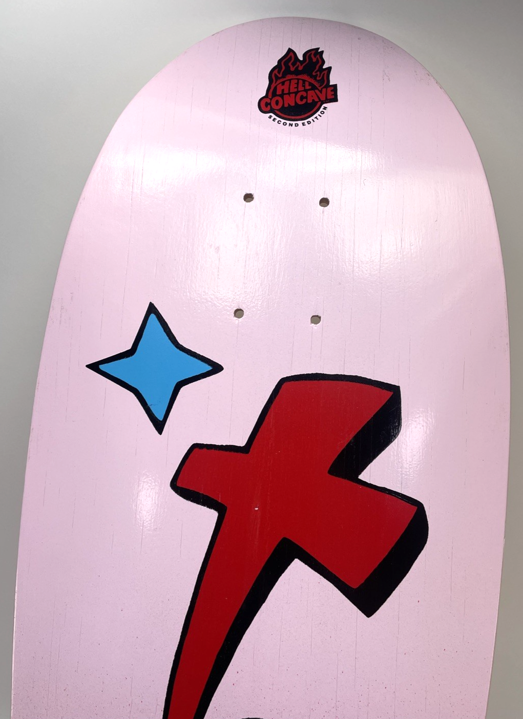 Tony Magnusson H Street Kid And Cross  Reissue 1980s Wood Hell Concave Red Fade
