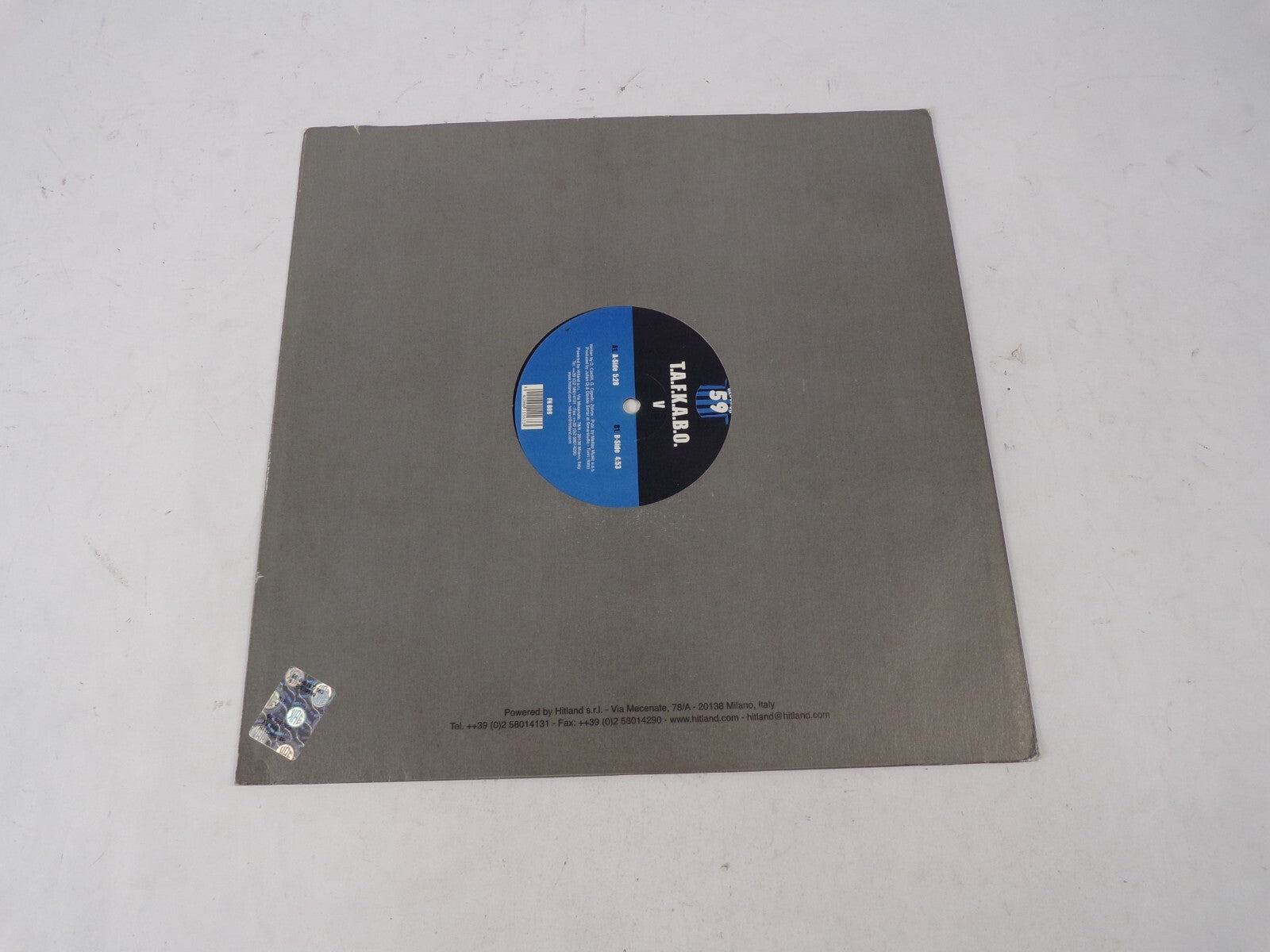 T.A.F.K.A.B.O V Records 59 Vinyl Record