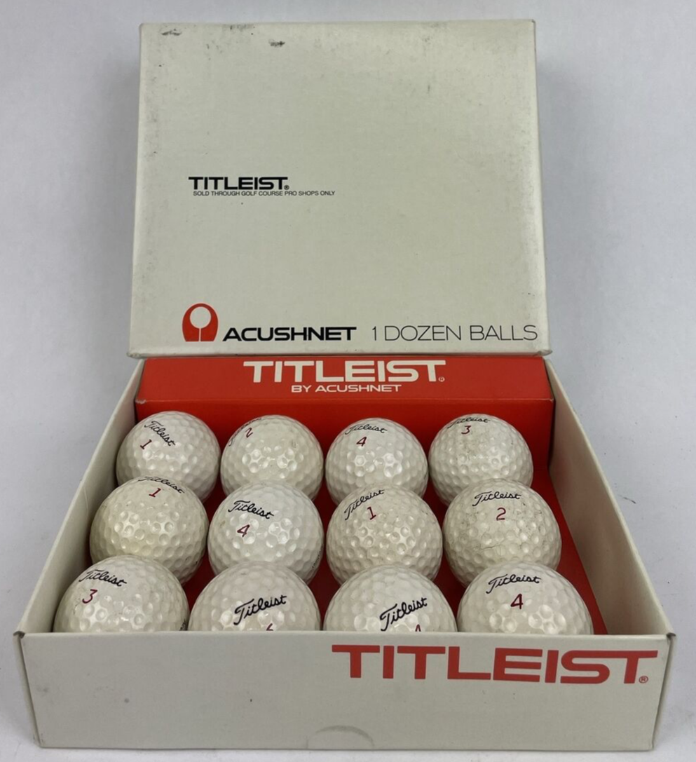 Vintage Titleist by Acushnet golf balls one dozen with original box collectible